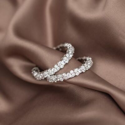 Courage Earrings Silver by Sanne