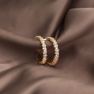 Courage Earrings Gold by Sanne