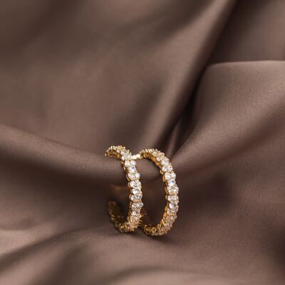 Courage Earrings Gold by Sanne