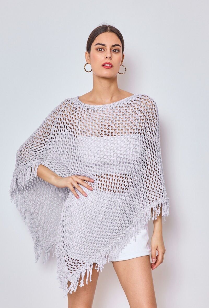 Strickponcho - 6125