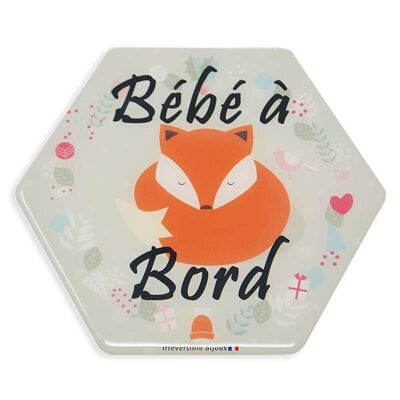Baby on Board Adhesive Made in France - Fox