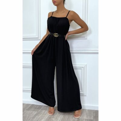 BLACK JUMPSUIT WITH STRAPS