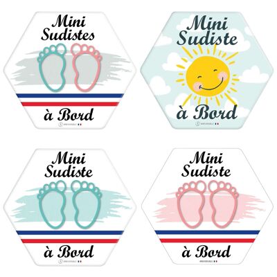 Adesivo ultraresistente Baby on Board - Mini sudiste(s)