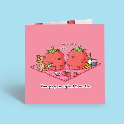 Tomaten-Karte | Liebe Freundschaftskarte | Grußkarte