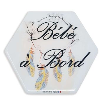 Adhésif Bébé à Bord Made in France - Attrape rêve 1