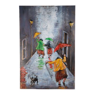 Quadro rettangolare Rainy dance H.120 centimetri