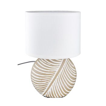 Lampe de table ronde Cycas H.24 cm - 2 fois assorti 3