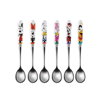 6 pezzi Set cucchiai Disney H15,5 centimetri