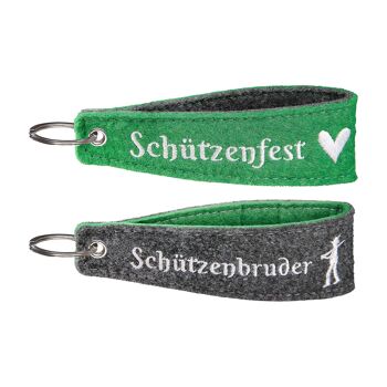 Porte-clés Schützenfest H.14 cm - 2 fois assorti 1