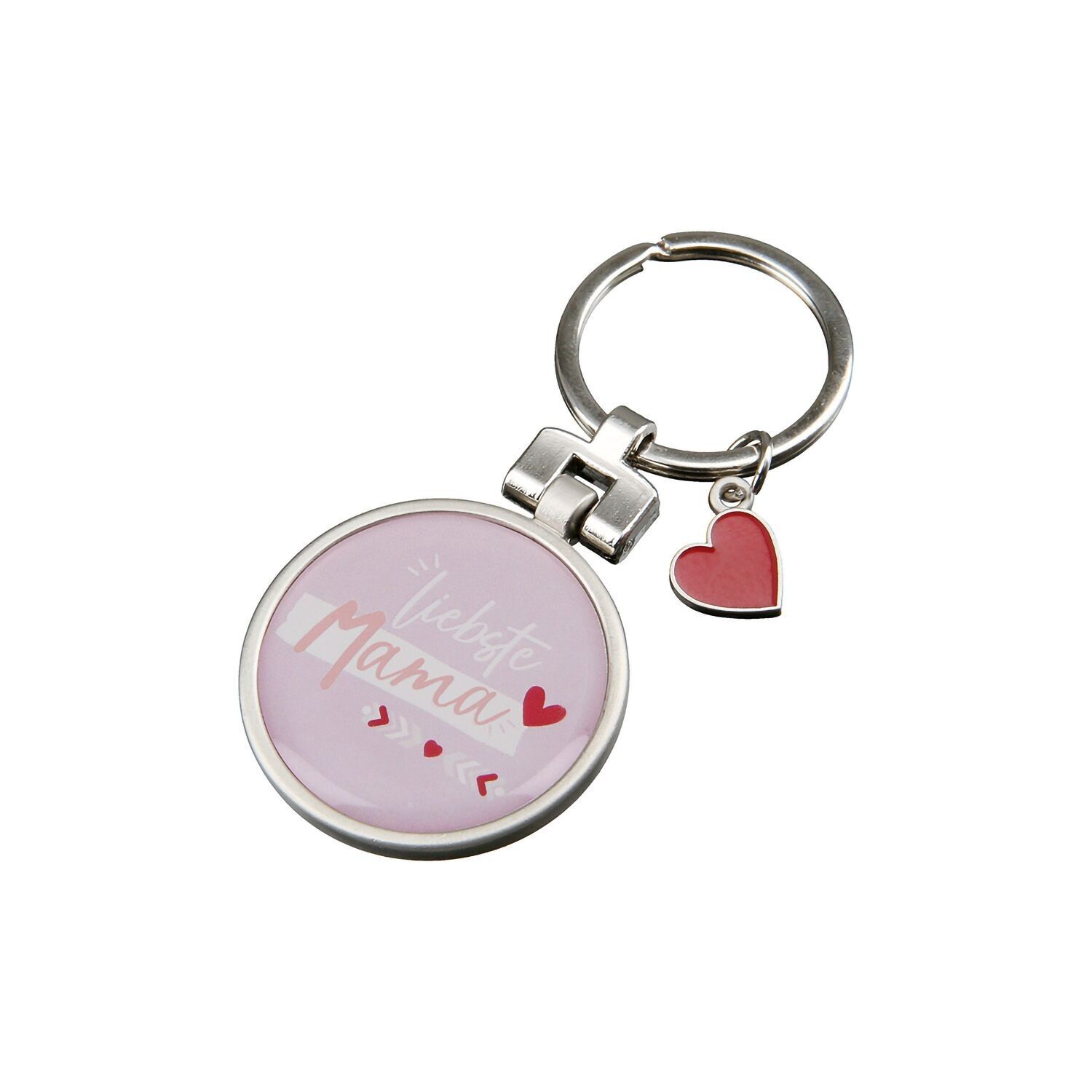 Portachiavi rotondo Mama H.8,5 cm