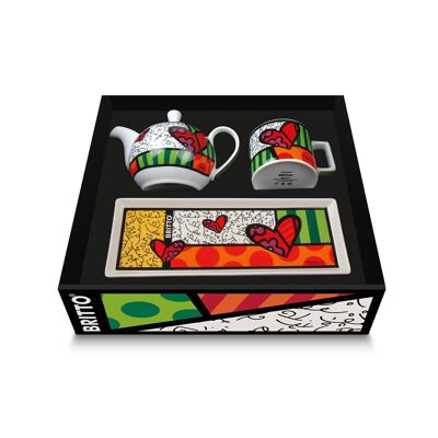 Vassoio-tazza-tazza-teiera "Cuore" B.26 cm