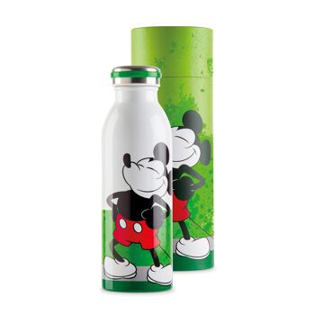 Bouteille isotherme Mickey je suis vert H.21,5 cm 1