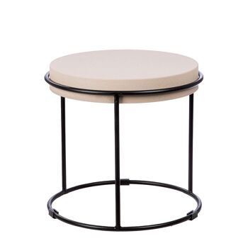 Table d'appoint ronde grise Rotonda H.47 cm 3