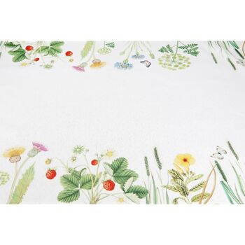 Chemin de table rectangulaire Fleurs Sauvages H.140 cm 4