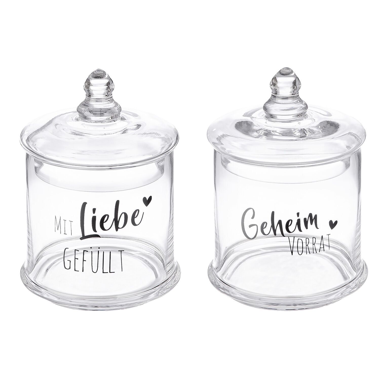 Glass jar H.18 cm - 2-way sorted