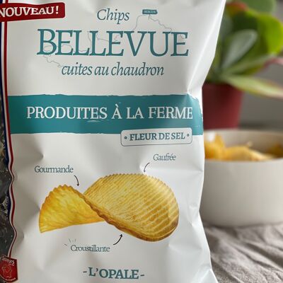 Chips fermières ondulées à la fleur de sel de l'île de Ré - 150g