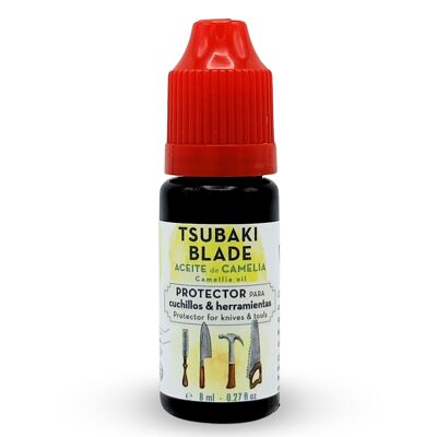 Tsubaki Blade | Aceite de Camelia para Cuchillos y Herramientas - Protector Contra Oxidación, Lubricante Natural, Ideal para Cuchillos de Acero al Carbono y Madera - 100% Puro y Sin Químicos