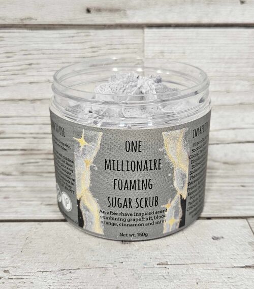 One Millionaire Foaming Body Sugar Scrub