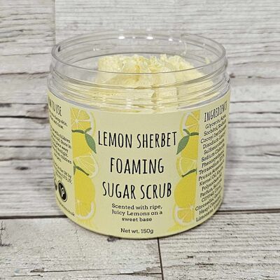 Lemon Sherbet Foaming Body Sugar Scrub