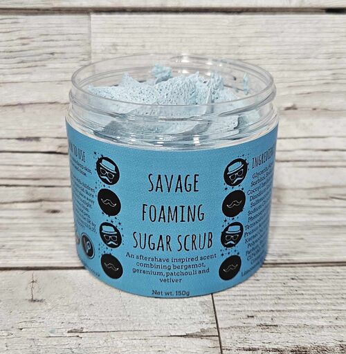 Savage Foaming Body Sugar Scrub