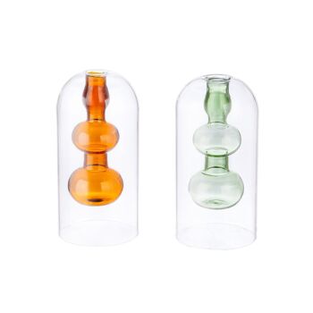 Vase Bulles H14,5 cm - 2 fois assorti 1