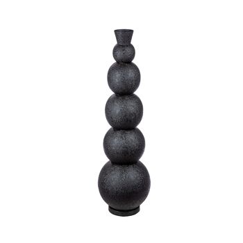 Vase de sol noir Rotonda H.76 cm