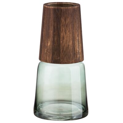 Vase Colletta brown/green, conical, H.28.5cm