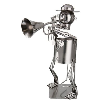Portabotellas músico trompeta H.35cm