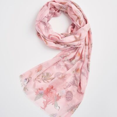 Whispering Sands Lotus Pink Lightweight Scarf