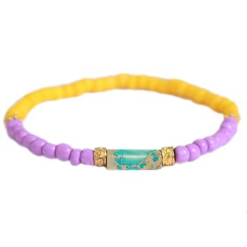 Bracelet Ibiza amour violet 1