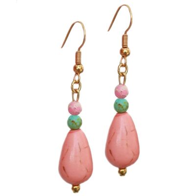 Boucles d'oreilles goutte pêche