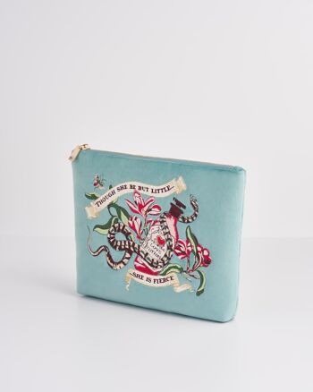 Pochette en velours sarcelle brodée Midsummer Dream Love Potion 2