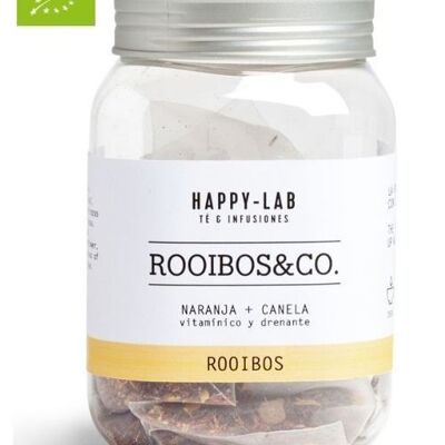 Happy-Lab – ROOIBOS & CO – Barattolo da 14 piramidi biodegradabili