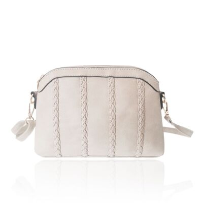 Ariel Crossbody Faux Leather Bag with Fringe Detail