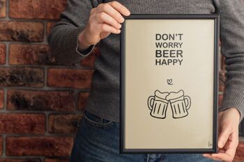 Affiche fête des pères -  beer - affiches - illustration made in France 2