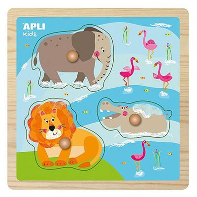 PUZZLE BOIS ANIMAUX SAUVAGE