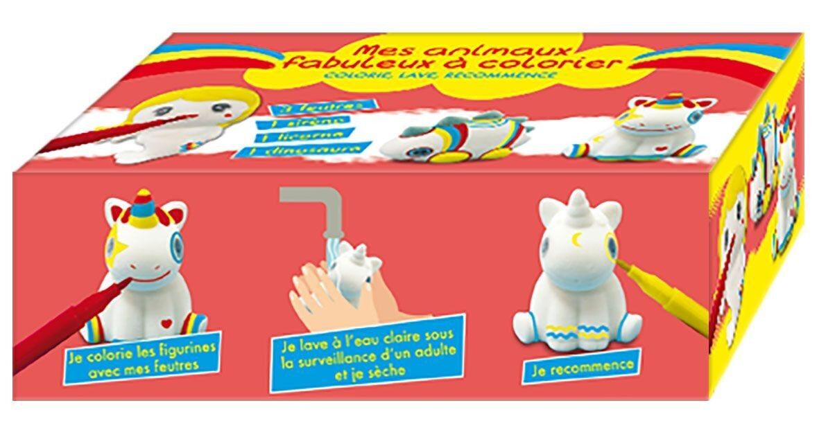 KIT 3 FAVOLOSI ANIMALI DA COLORARE