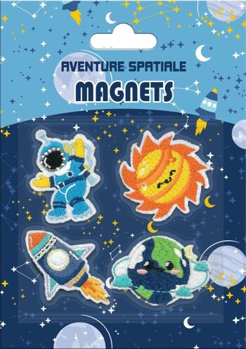 AVENTURE SPATIALE - KIT 4 MAGNETS