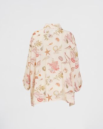 Whispering Sands Lotus Pink Short Kimono 2