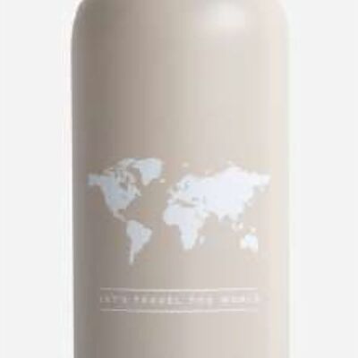 BOTELLA AISLADA GRIS PIEDRA DEL MUNDO