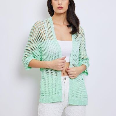 Gilet in maglia traforata - 1331