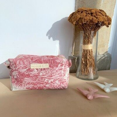 Petite Trousse Cube Lison - Jouy Rose