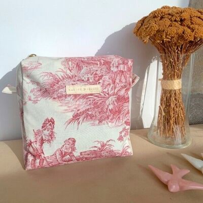 Trousse Cube Romane - Jouy Rose