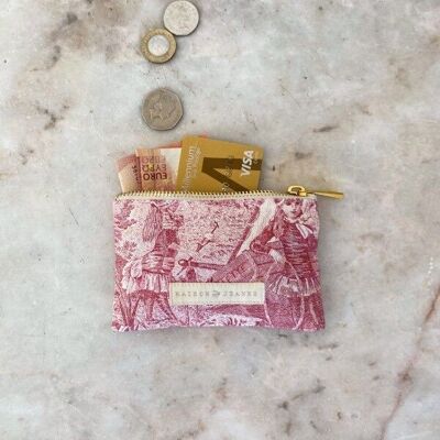 Small Marie Pencil Case - Jouy Rose
