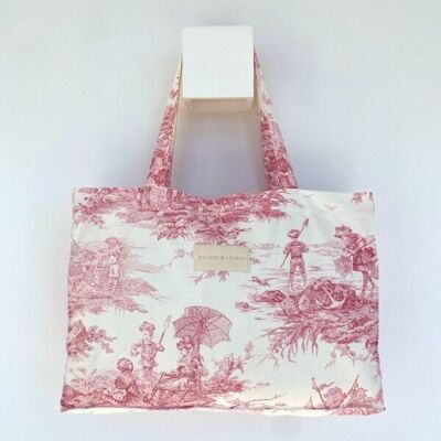 Mahaut Totebag - Jouy Rose