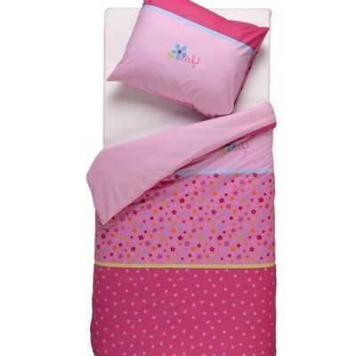 Lief! lifestyle pink reversible duvet covers for girls 140x220cm