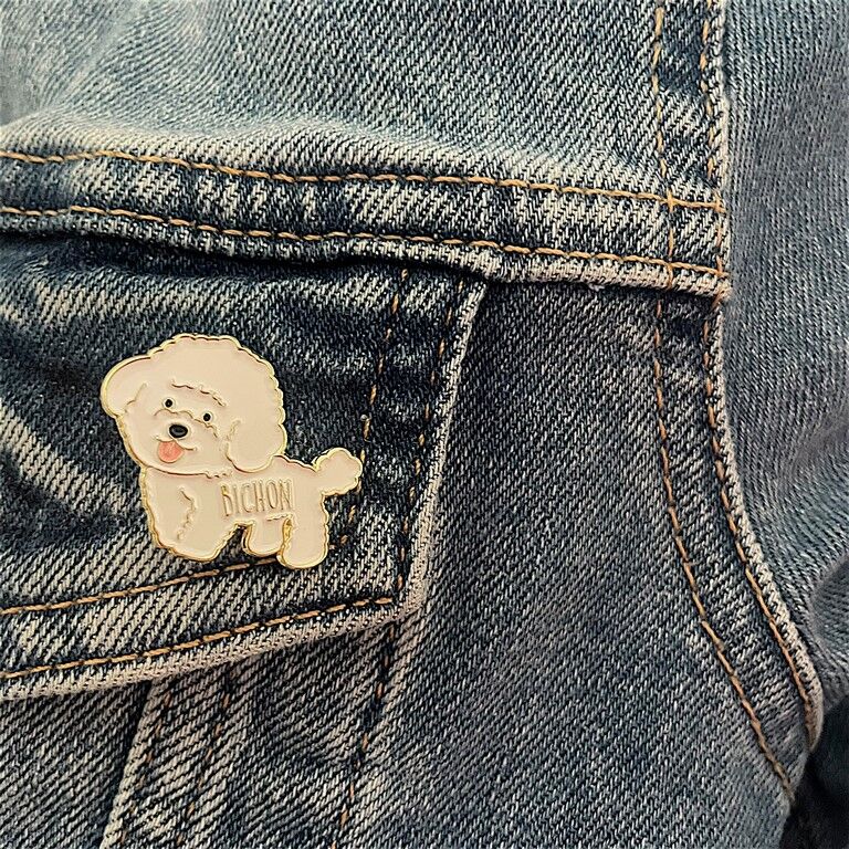 Bichon pin
