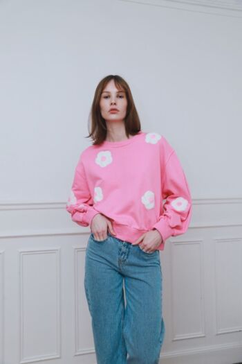 Sweat-shirt à fleurs - 1110 1