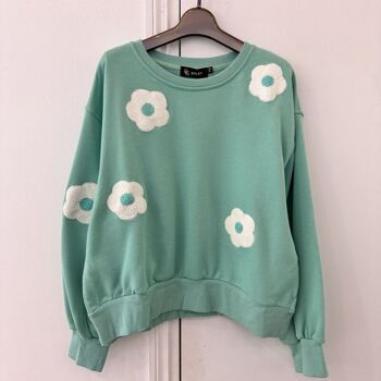 Sweat-shirt à fleurs - 1110 11