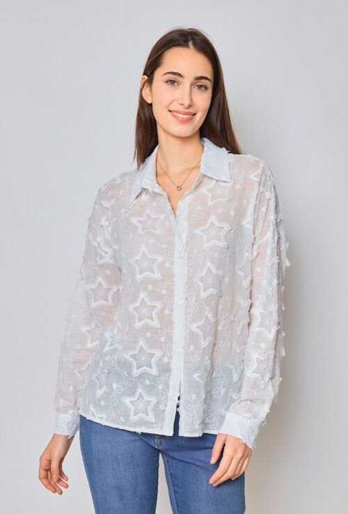 Chemise avec broderie étoile